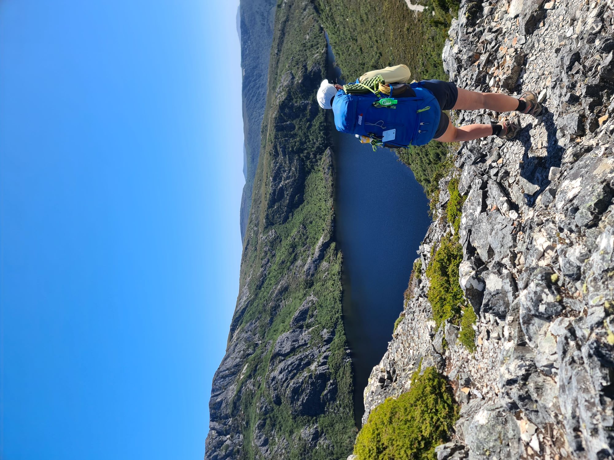 Looking out after ascending the first real hill.